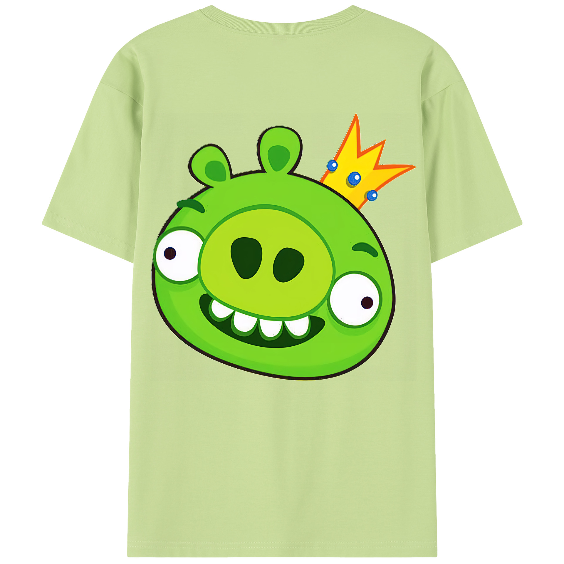 （画像用） Angry Birds アングリーバード 綿100％半袖Tシャツ（背面プリント）